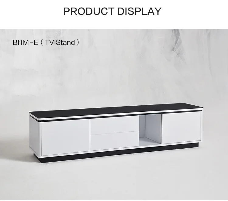 Modern Nordic Simple Design Wooden Glass Top Coffee Table Living Room Furniture TV Cabinet Set