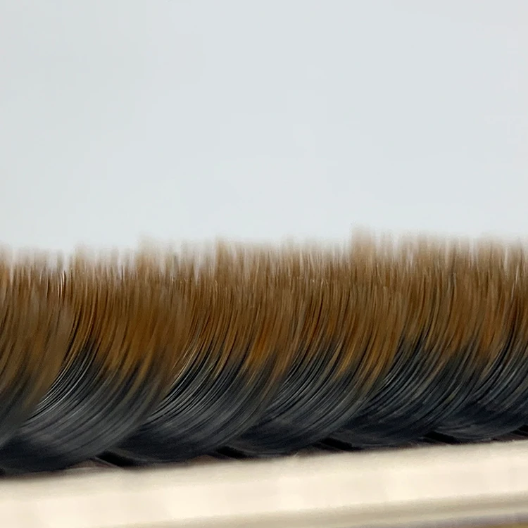 CNK brown-tip lashes individual mink eyelash extension two tone