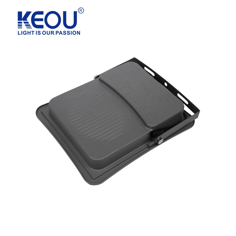 KEOU wholesales Industrial grade thick wire 100W 200W 300W IP66 waterproof solar flood led light