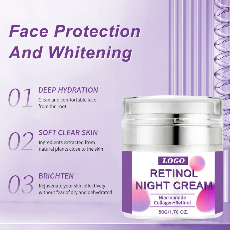 Pure And Gentle Deep moisturizing Skin soothing faded korean Niacinamide Collagen Retinol face lotion retinol night lotion