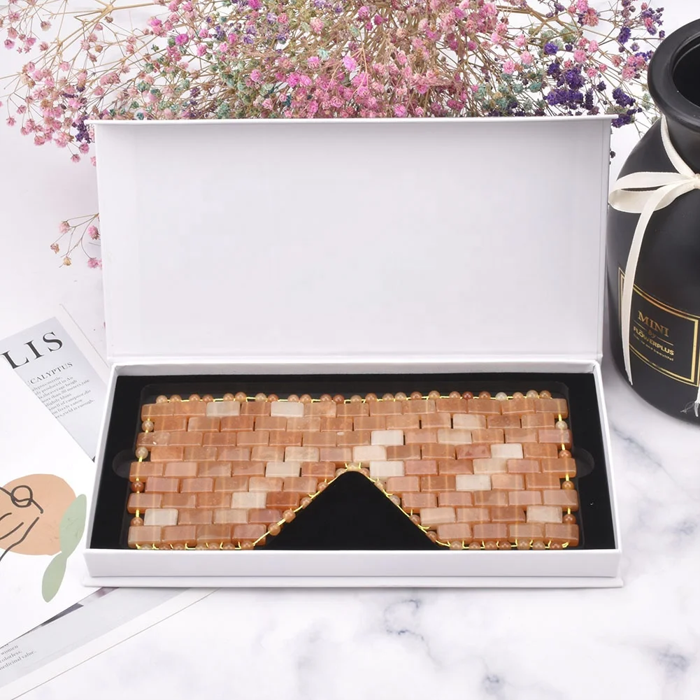 High Quality Jade Sleep Mask & Blindfold Jade Eye Mask Anti-Aging Hot and Cold Using Eye Mask