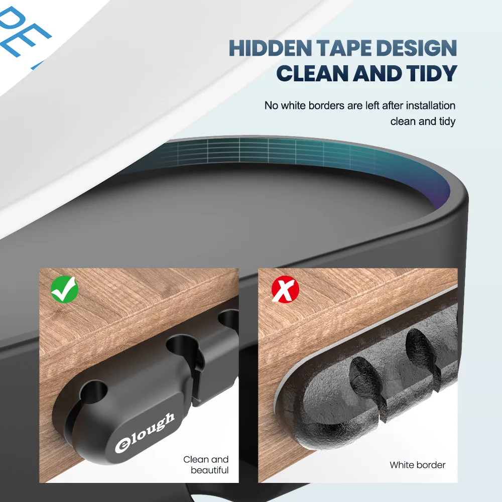 Factory cheap price data cable organizer desk tidy strong adhesive cable management clips holders