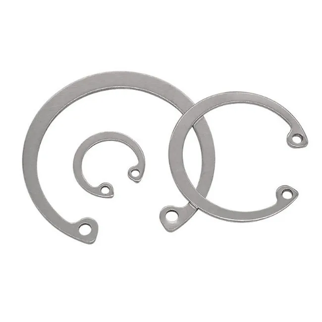 Hardware fasteners spiral internal stainless steel fiber river flat retaining ring for bores DIN471 472 7-180