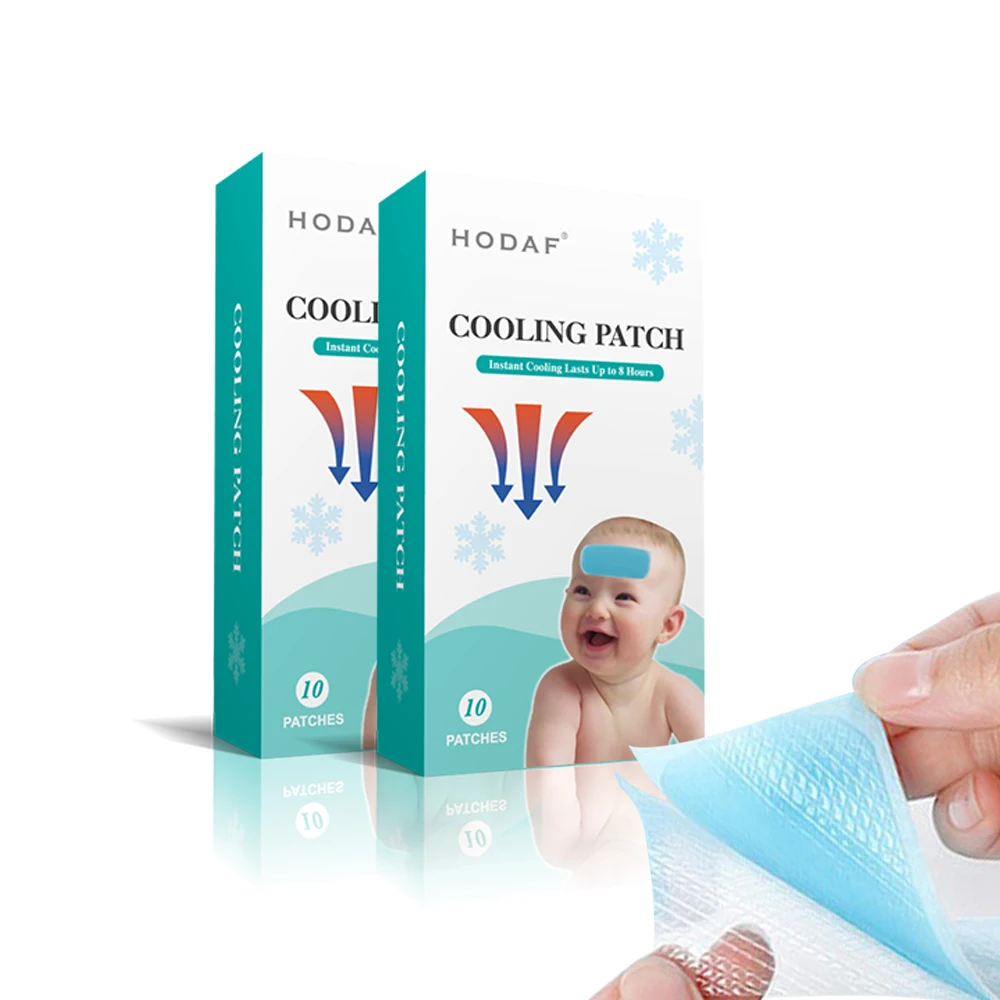 Fever cooling gel patch with adhesive for baby/Summer hot sale fever patch cooling patch