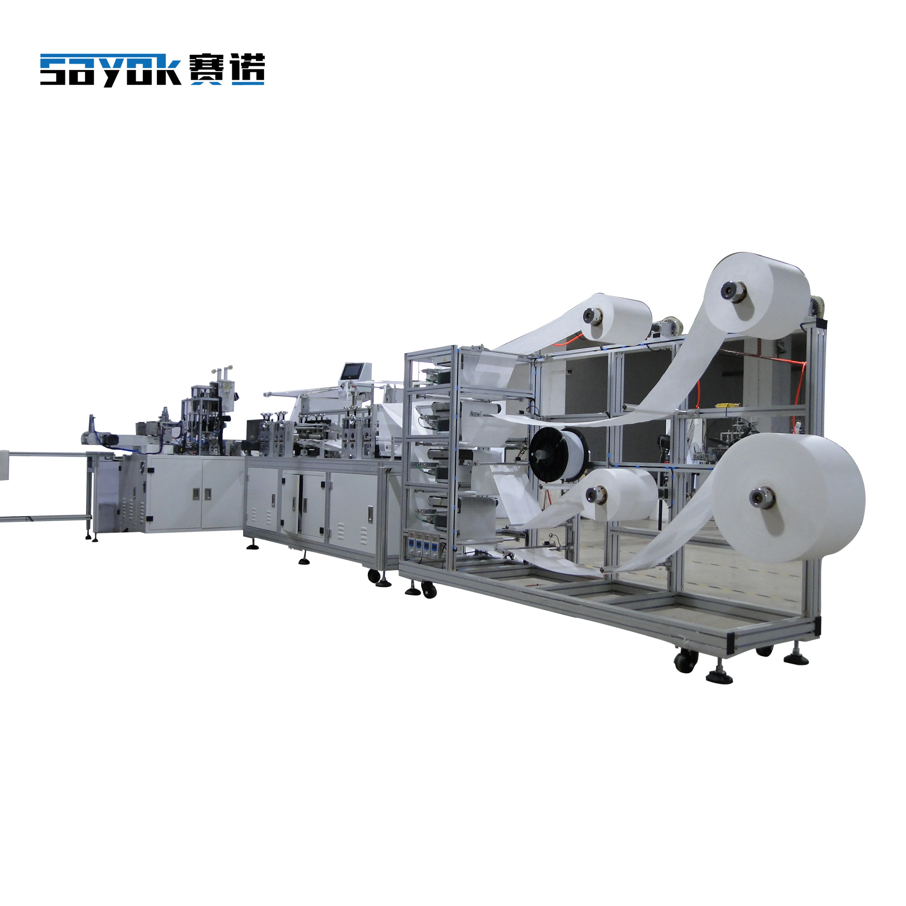 Automatic Folding type N95 mask machine /N95 Cup Face Mask After Process Making Machine with Earloop Welding to Finishing