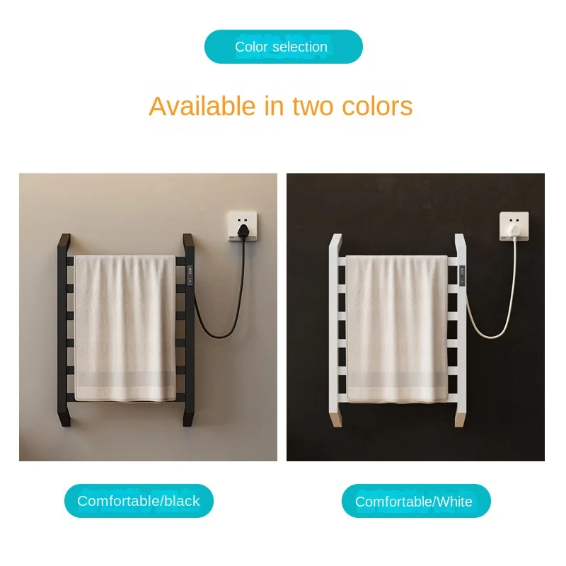 Wholesale Heated Electric Towel Rack Ip45 Waterproof Aluminium Alloy Towel Warmer Heated Towel Rail