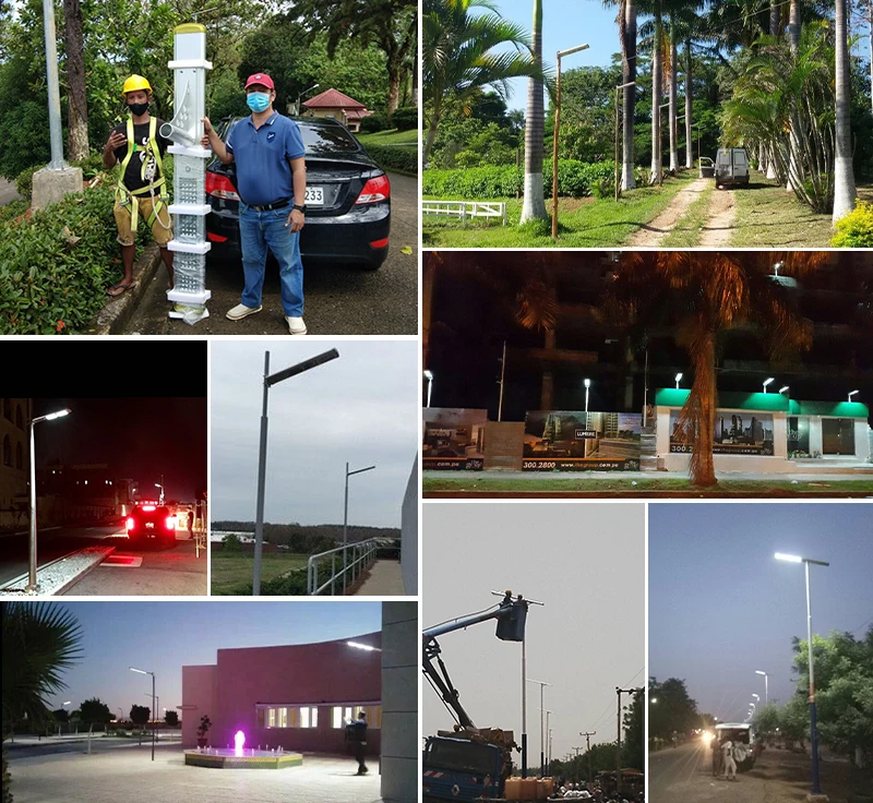All in one 300 w 400 w street lighting industrial solar street light