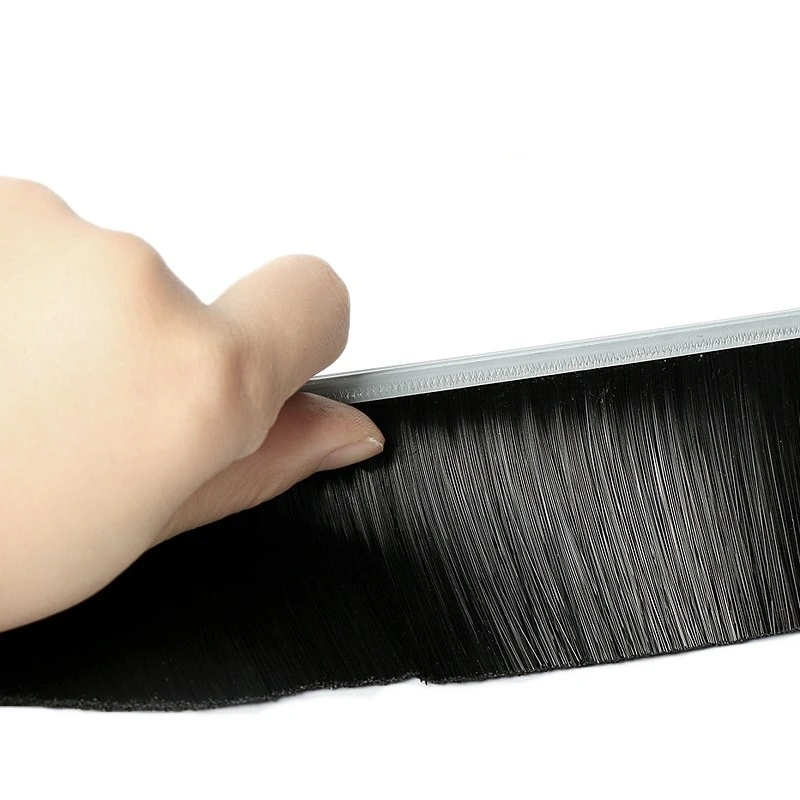 Custom Sizes Multifunctional H F T Aluminum Alloy Strip Brush for Door Window Sealing