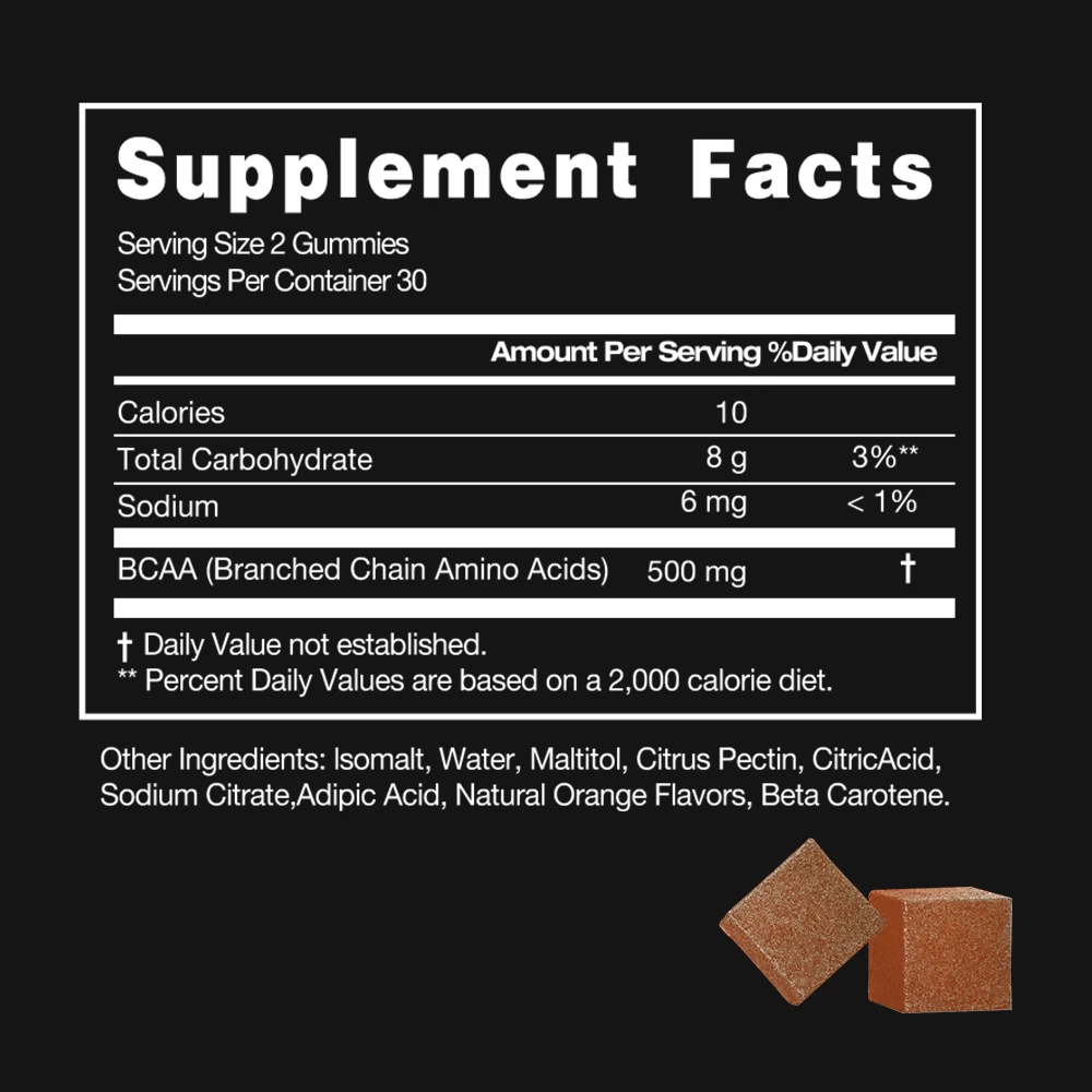 Vitahealthy маленький moq Креатин HCL BCAA & Vitamin B1 Gummies добавка для взрослых спортивного зала оптовая цена от производителя