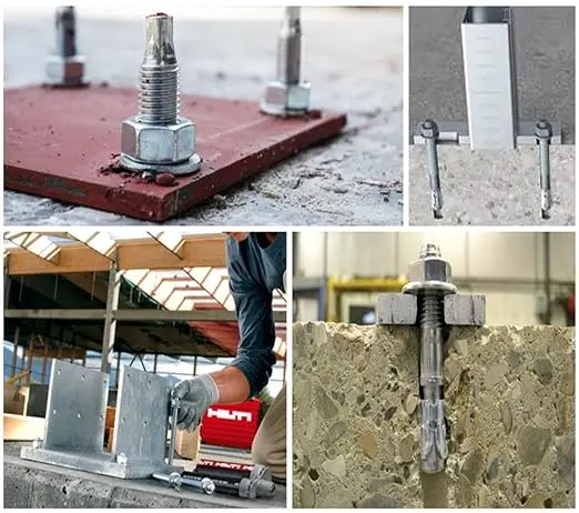 High Quality  Stainless steel and Carbon Steel M6 M8 M10 galvanized Expansion Bolt Anchor Wedge Anchor Concrete Anchors