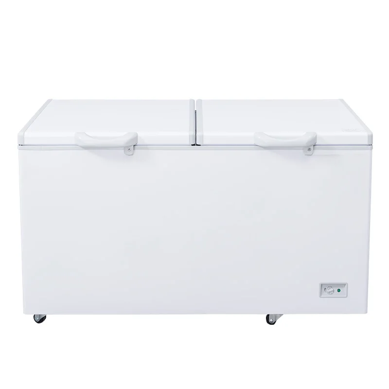 Supermarket Refrigerator and freezer Commercial Ice Cream Double door chest deep fridge Freezer