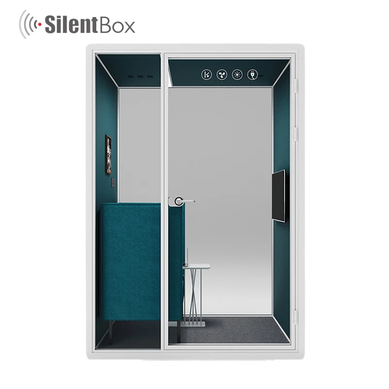 Movable  Private Office Pod Acoustic Office Meeting Booth Modern Office Cabin With Ventilation System