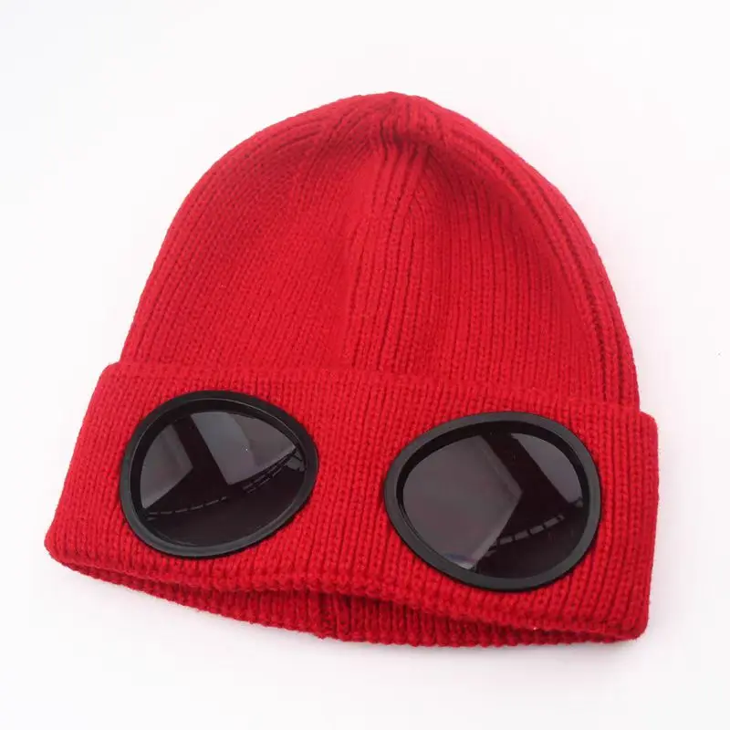 Unisex Winter Aviator Hat Fashion Pullover Warm Knitted Cap Fleece Ear Protection Rolled Edge Windproof Adults Parties Fishing