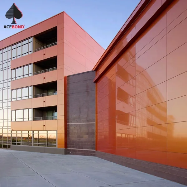 ACEBOND Light Weight Fireproof Sandwich Panel Mirror Aluminum Composite Sheet Outdoor Indoor PE PVDF NANO 2/3/4/5/6mm 60 Colors