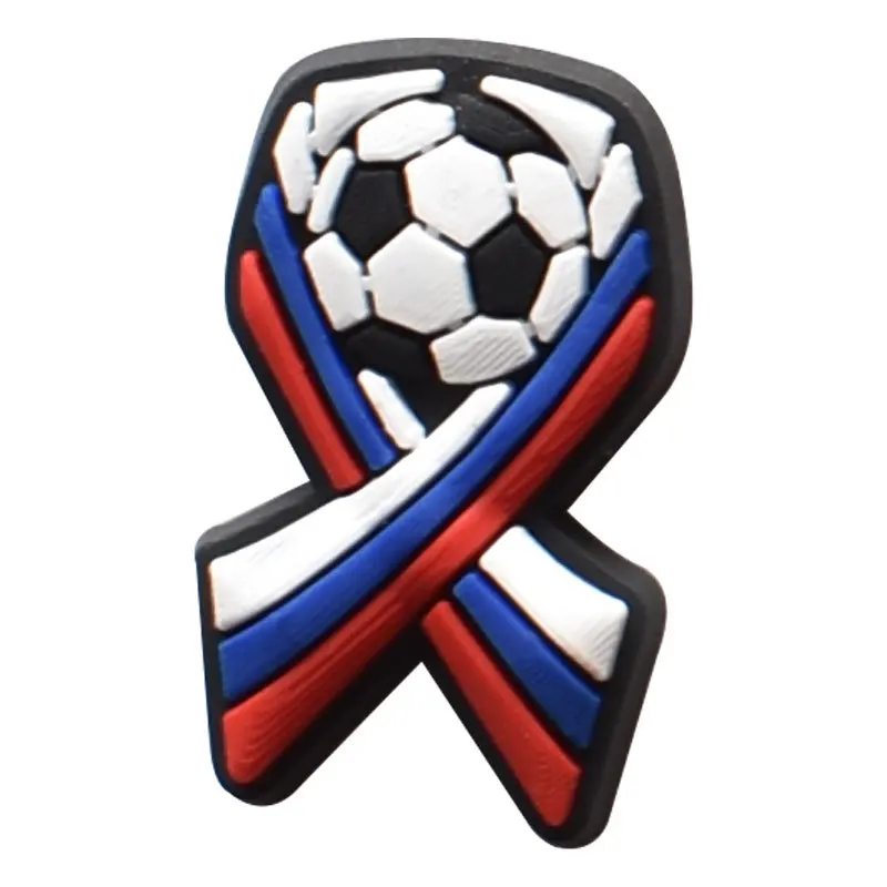 1Pcs Sport Series Silicone Baseball Hockey Garden Shoe Charms PVC Clog Decorations For Wristbands Croc Jibz Kids Party Gifts