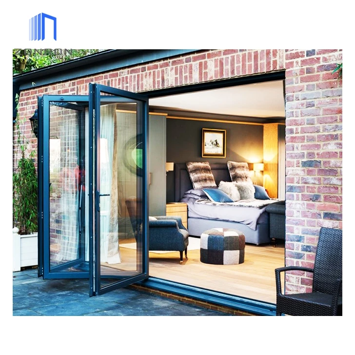 Zonron Florida Miami-Dade Approved New Design Exterior Accordion Aluminium Folding Door Patio Folding Glass Door