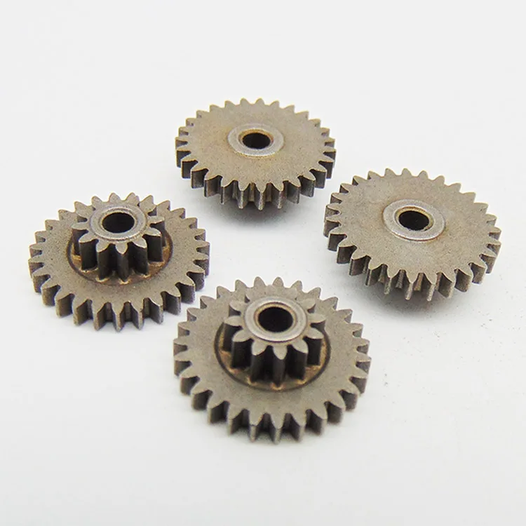 China manufacturer custom metal small transmission double two stage spur gears