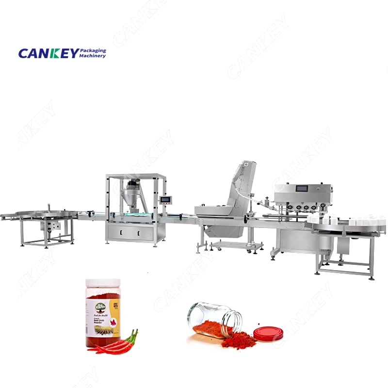 Automatic Vertical Weighing And Packing Spices Flour Chili Powder Packaging Filling Machine For 100g Powder