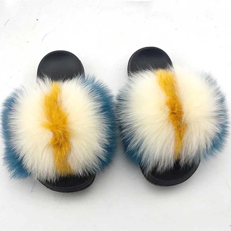 
Wholesale Handmade Pvc Women Slippers Custom Fur Slides 