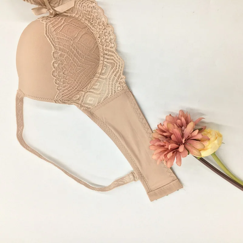 New style breathable full cup fancy bra padded push up high quality bra for women