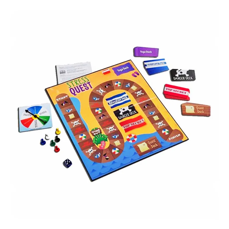 Free sample 2019 newest product foldable board games for kids educational board games with box
