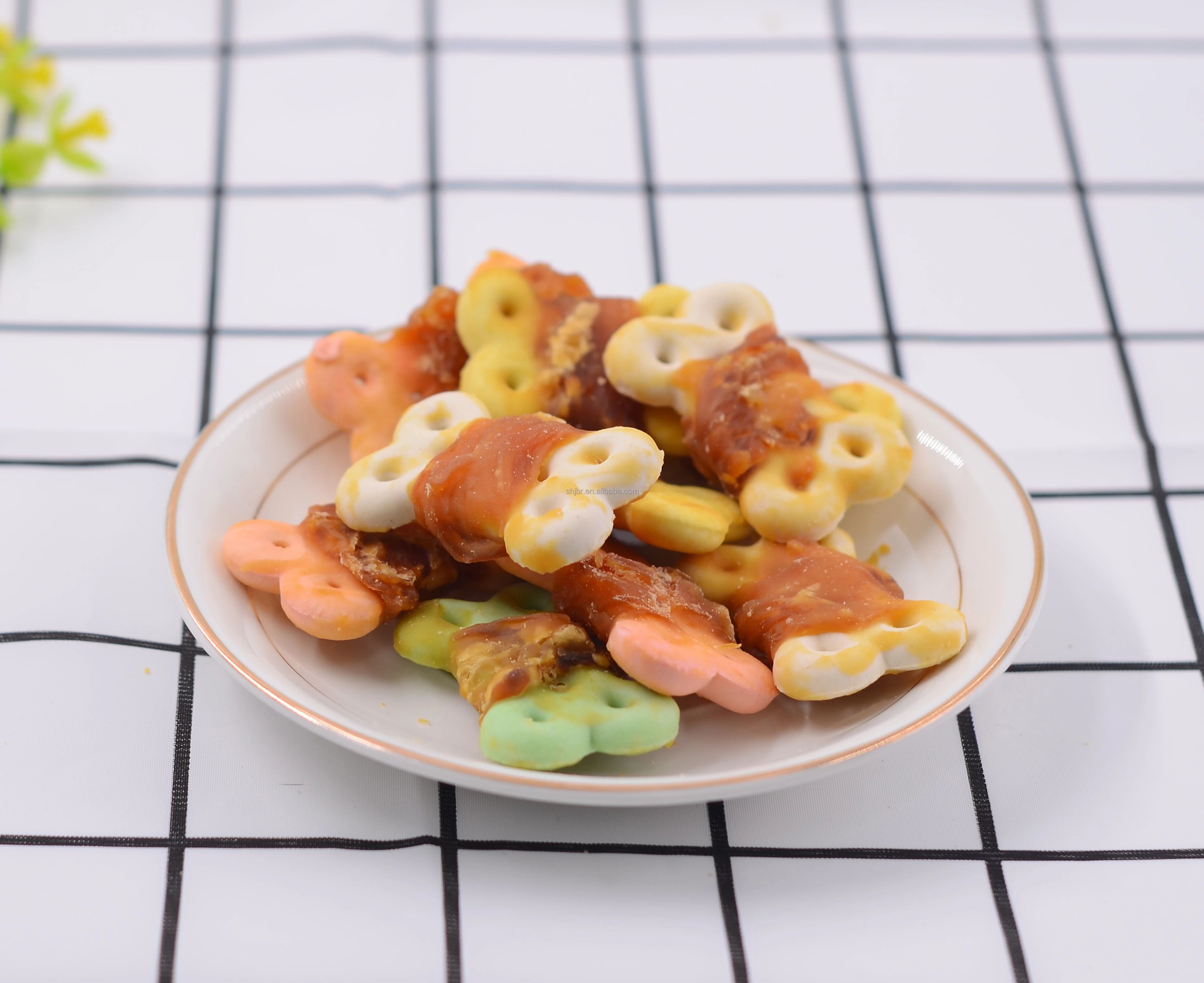 Factory price puppy snacks bone shape biscuit dog chews treats puppy bone chew hot sale on line(100g)