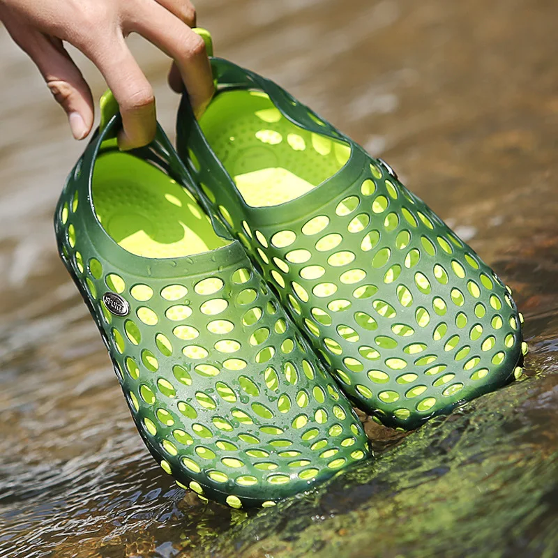 Mens Womens Garden Clogs Lightweight Breathable Outdoor Beach Sandals Jelly PVC shoes