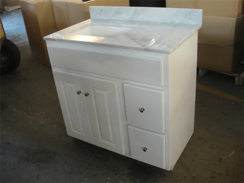 Hot sale Vanity Combo birch wood High polished Modular bathroom cabinet