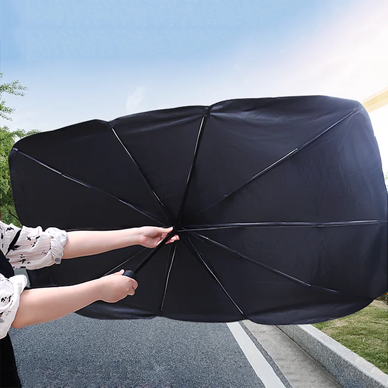 Compact Car Use Umbrella Sunshade for Windshield Hot Selling in Summer Car Accessories Leather Bag Auto Accessories CHIEF 99.9%