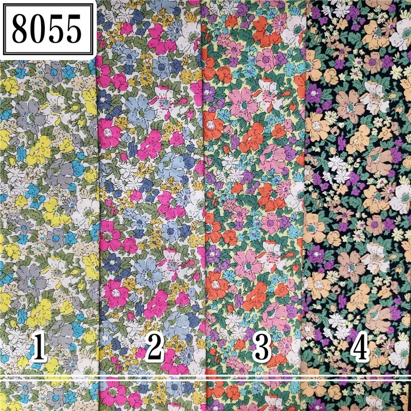 
flower design fashion 100 cotton poplin shirting fabrics 