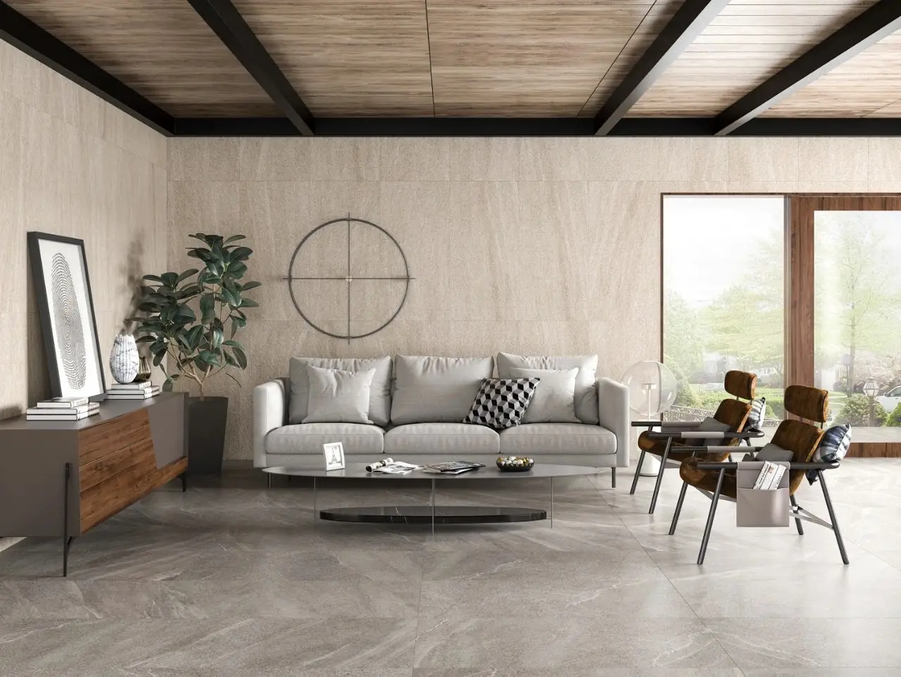 cheap price 590*290mm oasis stone mushroom finish wall cladding wooden mcm flexible tile clay tiles stone veneer