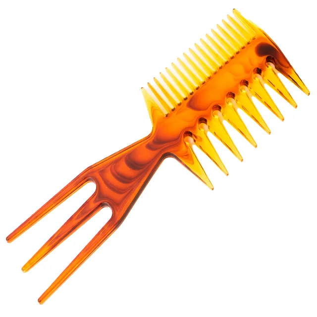 Salon anti static big double side comb hair multifunction curly long styling hair comb men bone tail wide tooth comb with logo