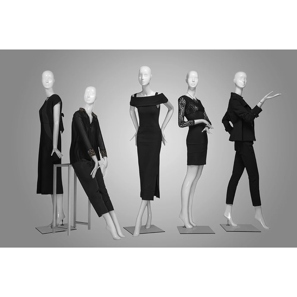 Новый дизайн, модный полноразмерный стенд, абстрактный женский манекен, использование известных брендов