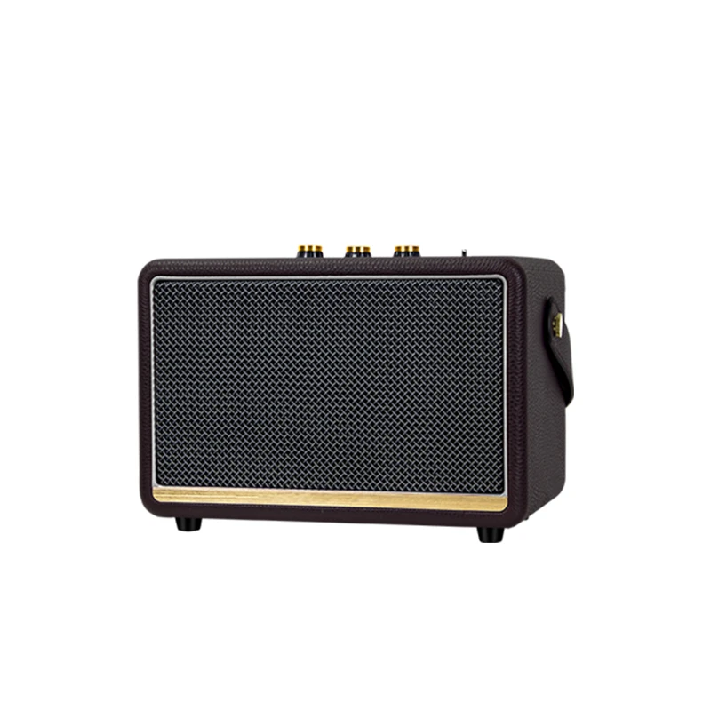 Marshalll 4 дюйма 40 Вт очень тяжелый домашний громкий деревянный динамик bluetooth bt портативный многофункциональный беспроводной динамик с микрофоном