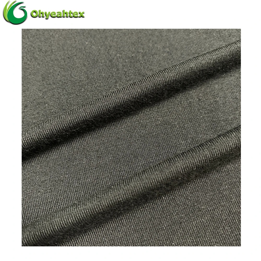 Anti-Bacteria Organic 97% Bamboo Viscose 3% Spandex Jersey Fabric For Sleepwear