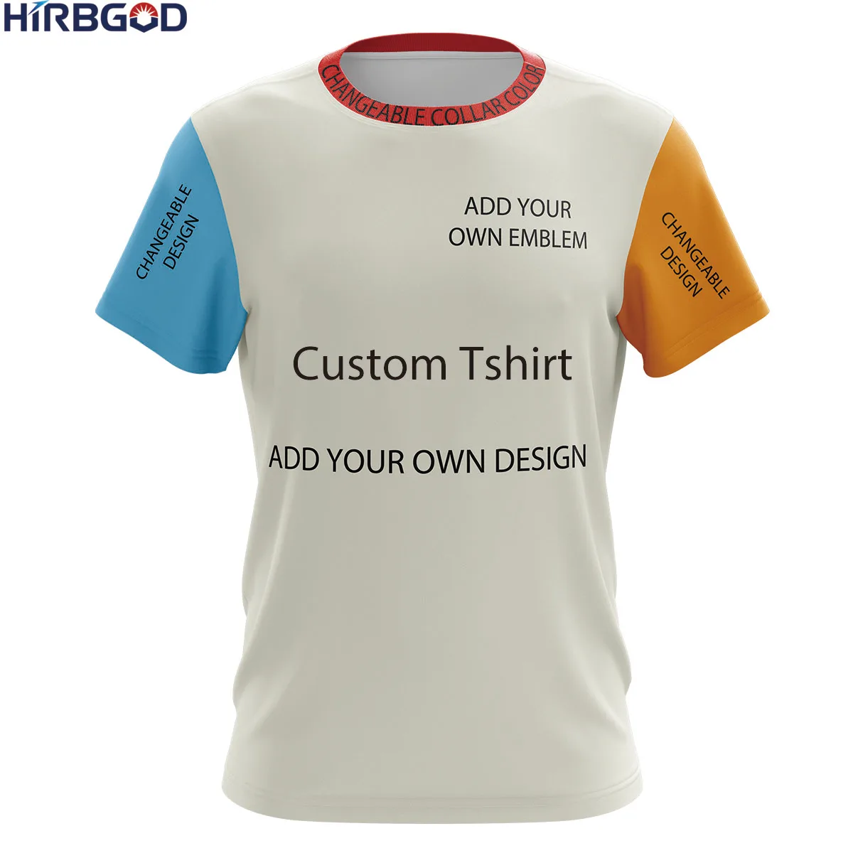 Футболка HIRBGOD Мужская быстросохнущая, дышащая рубашка для бега, велосипедная майка, на заказ, оптовая продажа