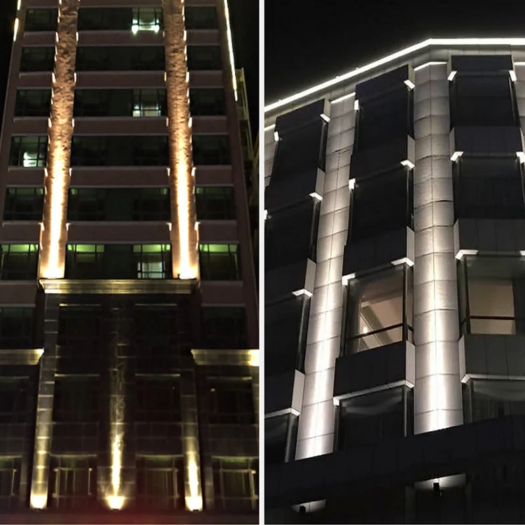  2021 hotel ip65 rgb cob регулируемый настенный светильник для поверхностного монтажа коммерческое освещение наружные прожекторы светодиодная