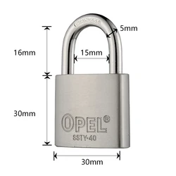 Противоугонный замок OPEL для дверей шкафов, ящиков, ворот с ключами, длинный замок, велосипедный замок