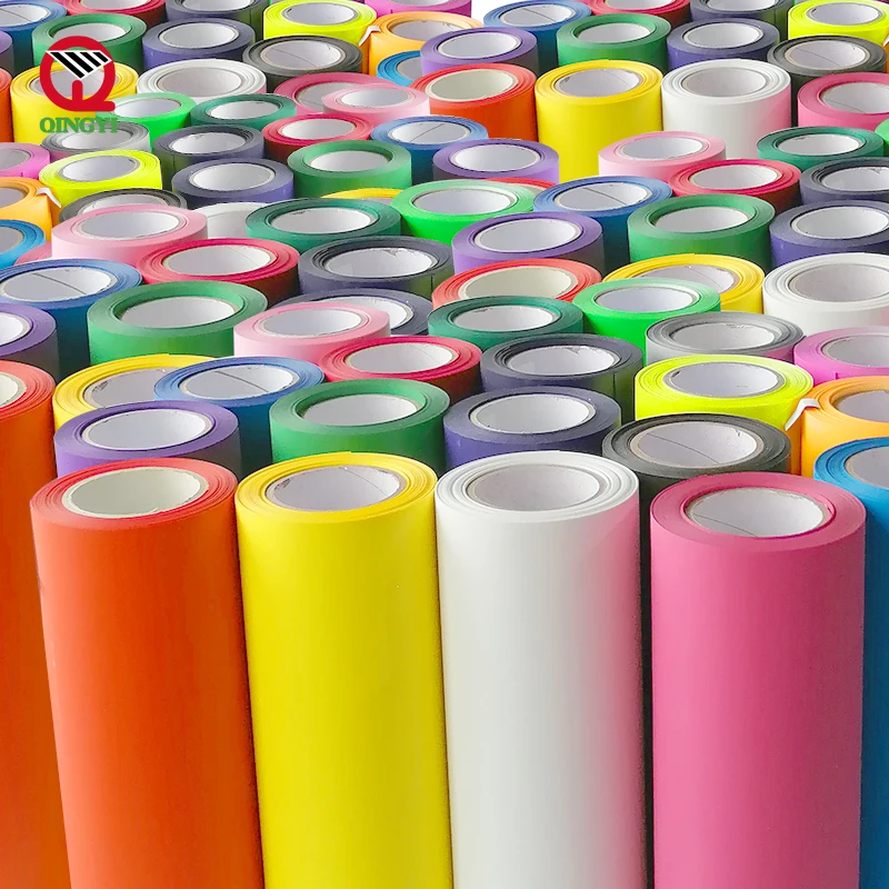 wholesale custom pvc film textile heat press iron on htv vinyl cutter pu heat transfer vinyl rolls sheet for plotter cricut