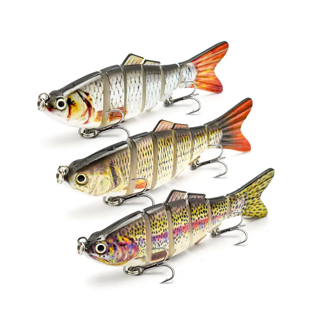 10cm 17g S-stroke 6-section simulation Sinking hard bait multi-section artificial hard Jointed Swimbait lure fishing bait
