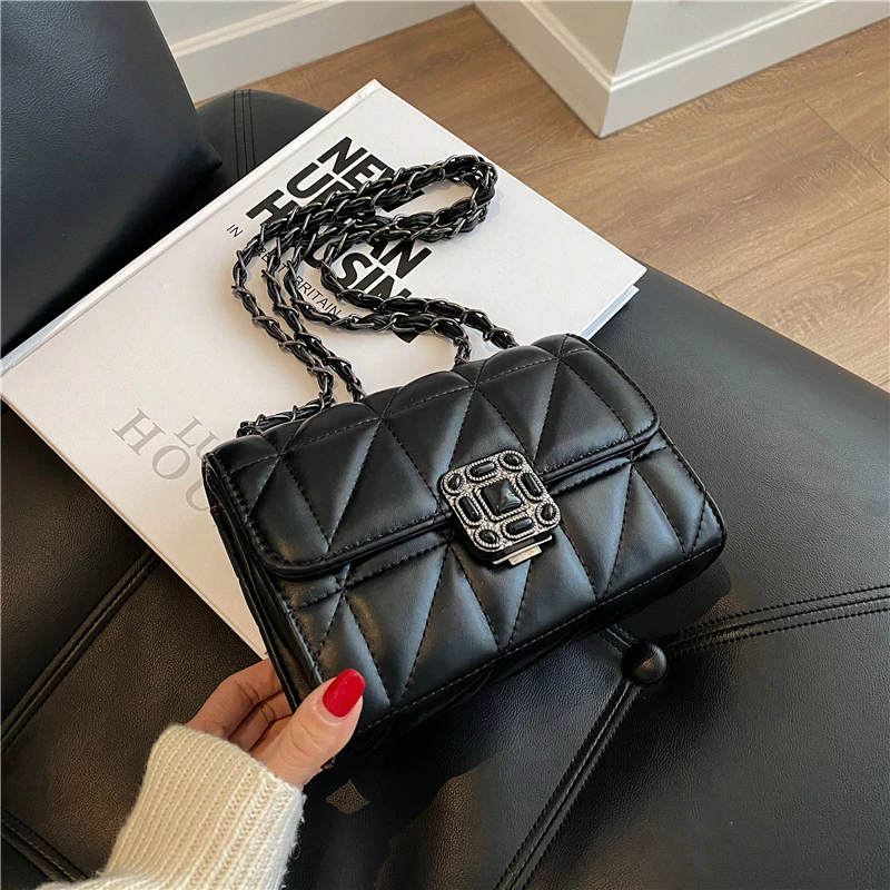 Bolsa Para Mujer Sac De Marqu Luxury Designer Coussin Small Square Flap Handbag With Chain Women Single Shoulder Crossbody Bag