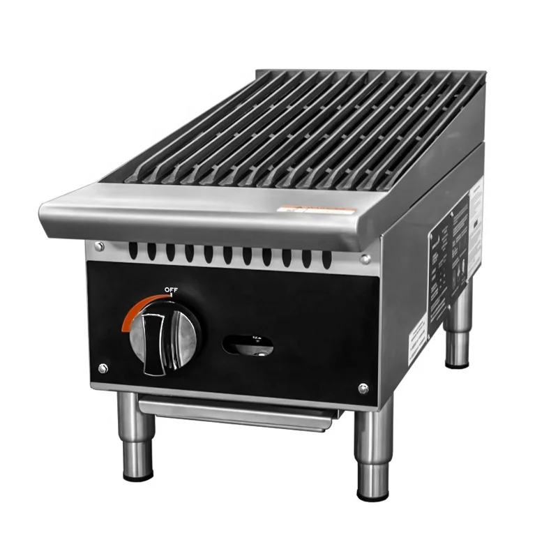 Professional gas BBQ lava stone grill CE commercial Restaurant indoor Kitchen Gas Lava Rock Grill