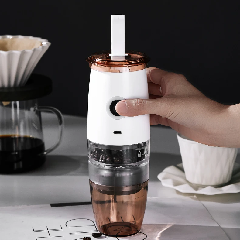 household electric portable coffee grinder usb charge grinded coffee maker with ceramic grinding