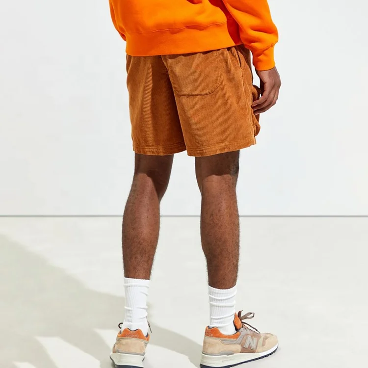 Custom unisex pocket casual corduroy shorts men oem cargo shorts pants corduroy short