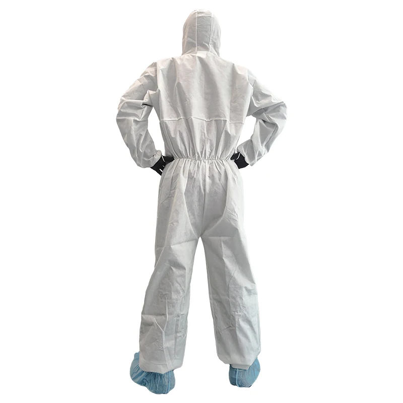 category 3 SMS 63 gsm type56 disposable antistatische disposable cheap work ppe kit suit protective coverall overall