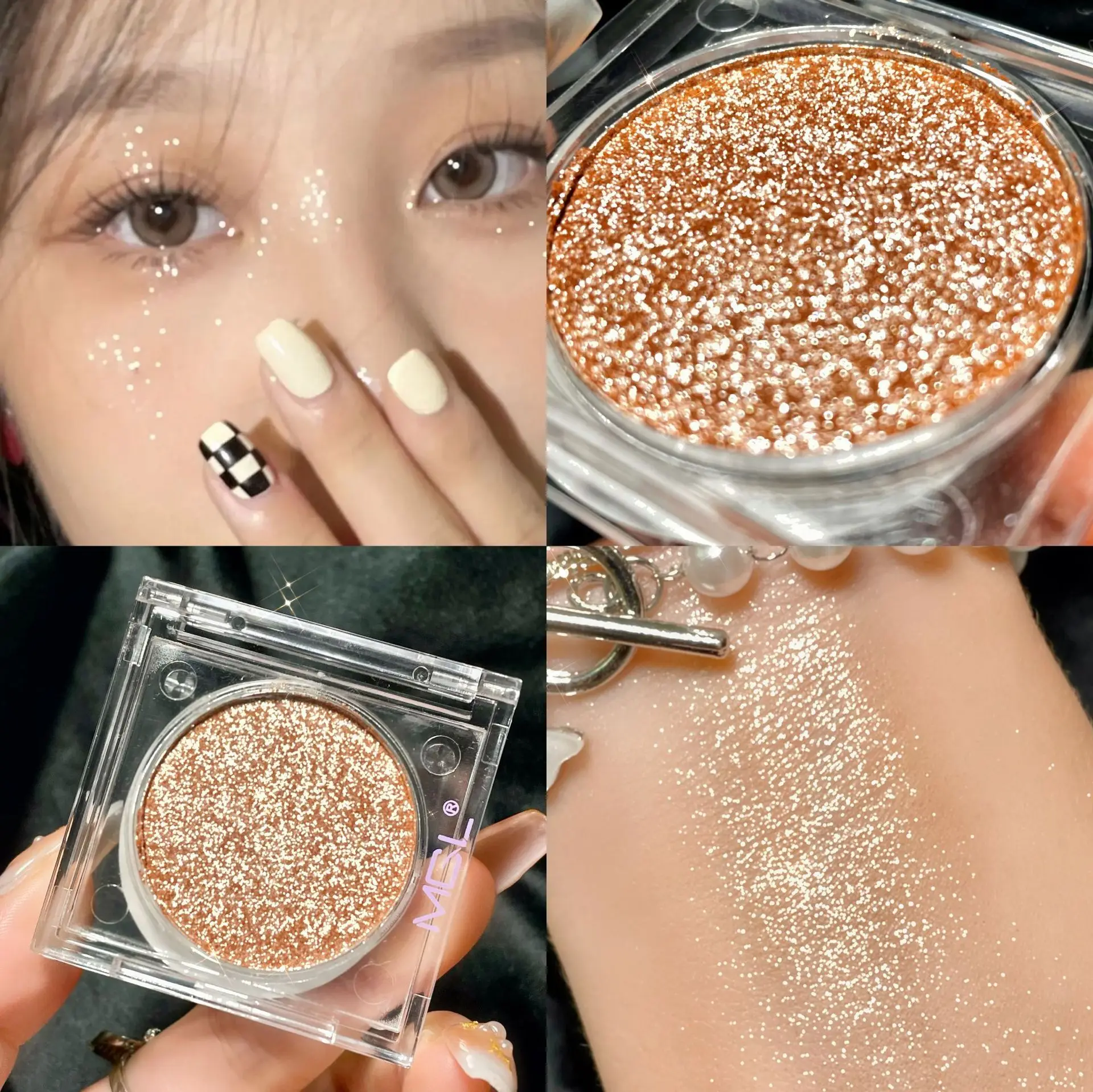 Wholesale Body Glitter Makeup Shimmer Eyeshadow Palette Hot Selling High Quality Single Glitter Eyeshadow