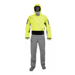 Promotional Plain Dyed Custom Men Quick Dry Suits Adults Waterproof Breathable 330D Cordura Kayak Drysuit