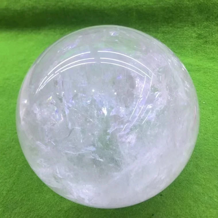 22cm 22.5cm Natural Clear Quartz Spheres Healing Stones White Crystal Balls For Home Decoration