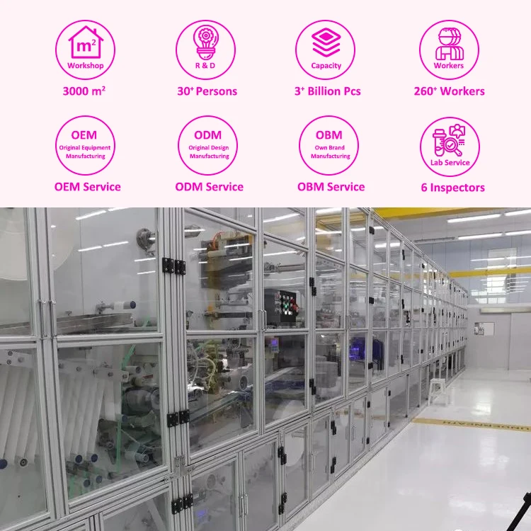 Hot Air Non-Woven Top sheet with wings Super Soft Women Day Use cottony Sanitary Napkins