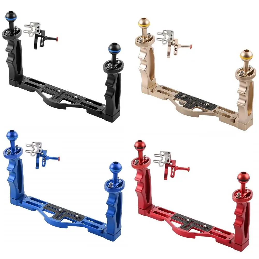 Aluminum alloy anodized multi-color diving equipment underwater diving camera tray